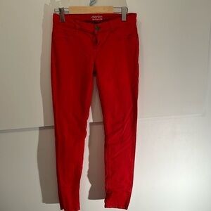 Red jeans from dynamite woman size 27 skinny jeans